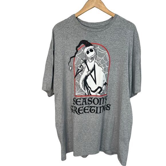 DISNEY Nightmare Before Christmas Jack Skellington Seasons Greetings T-Shirt XXL - Picture 2 of 6